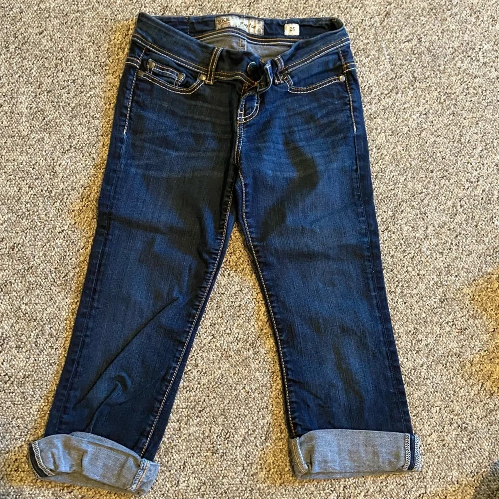 3 pair BKE Payton jeans size 25 capri crop regular pant - Picture 4 of 9